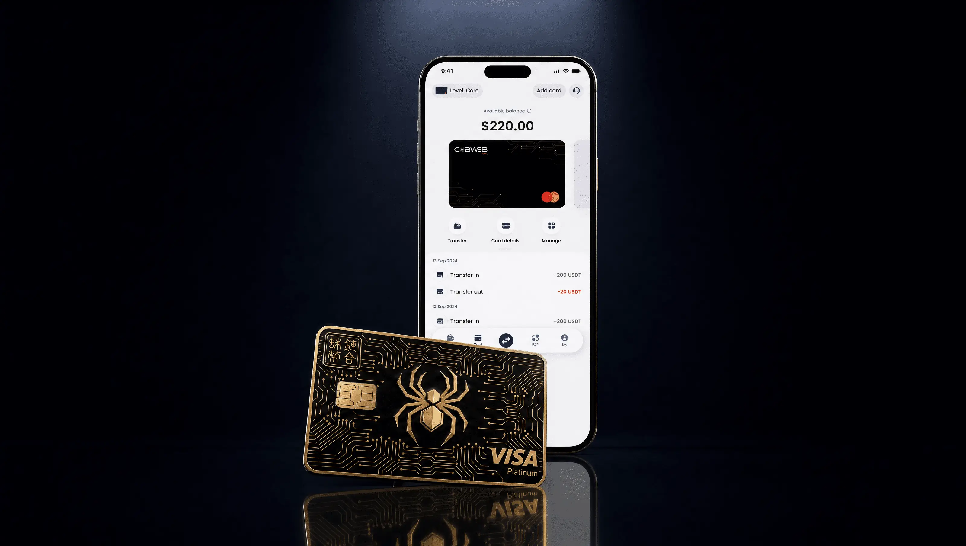 CobWeb Pay app and card